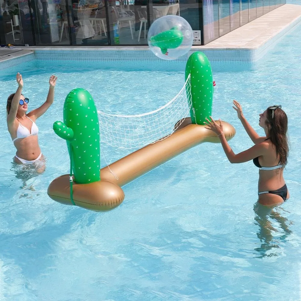 Inflatable Volleyball Net Court Summer Water Game Swimming Toys for Kids Wyz19983