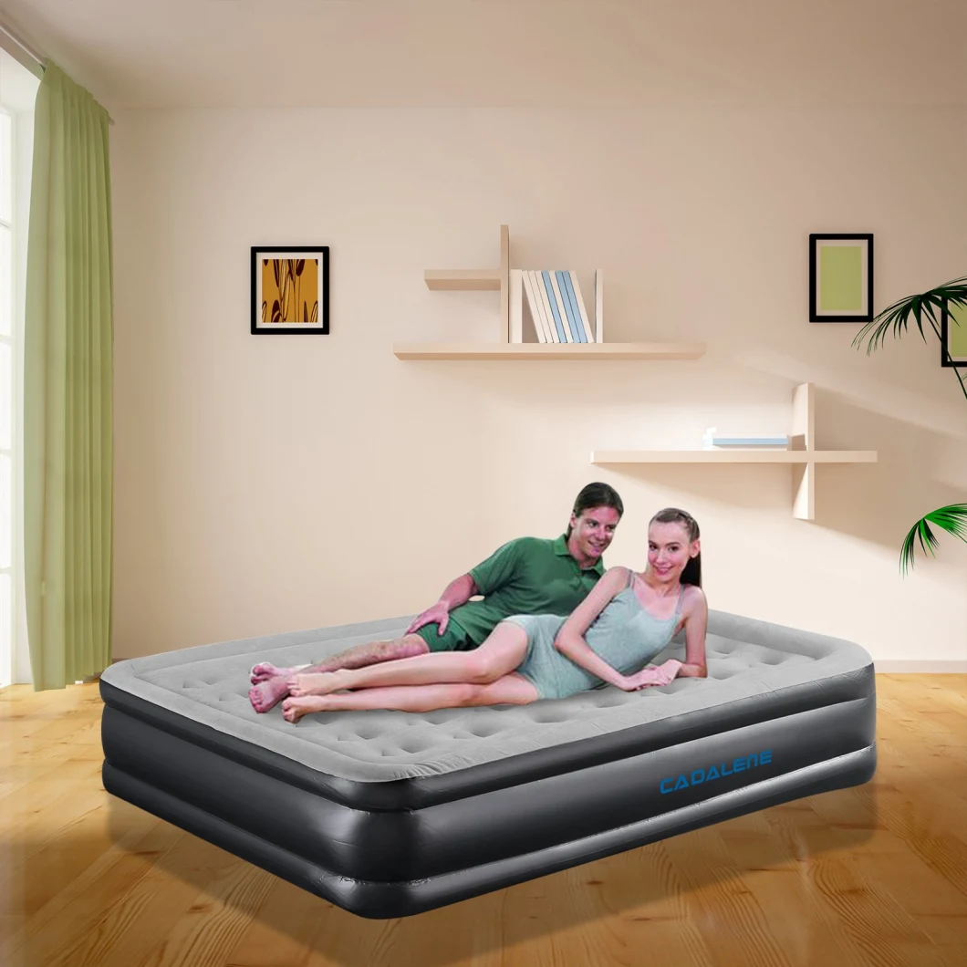 Eco-Friendly Inflatable Beds Air Mattress, Flocking Inflatable Airbed