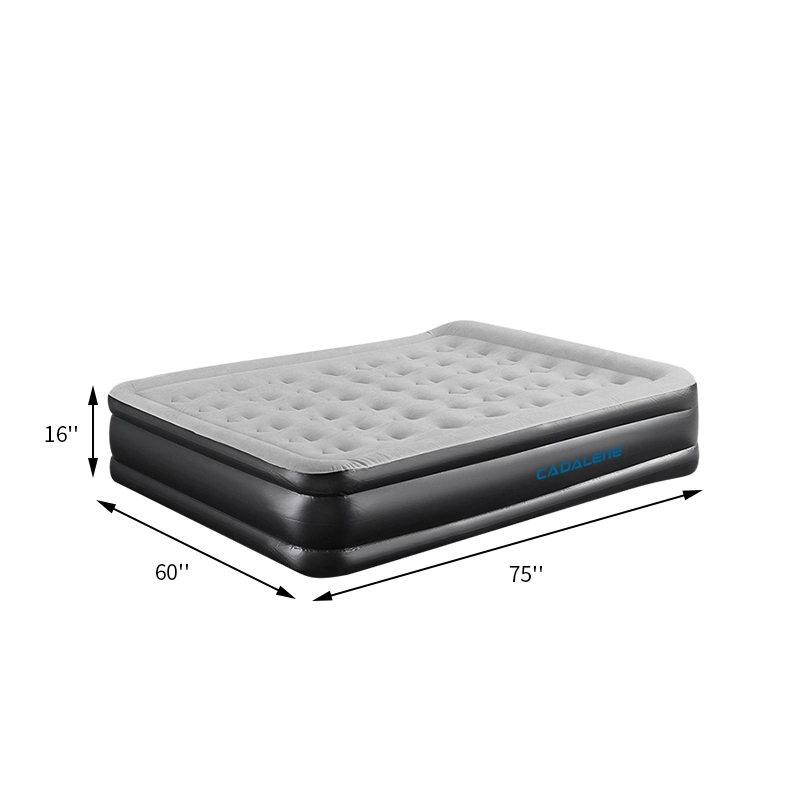 Inflatable Bed Flocked Corduroy Flocked Airbed for Plus Size Mattress Sleeping Camping Mat