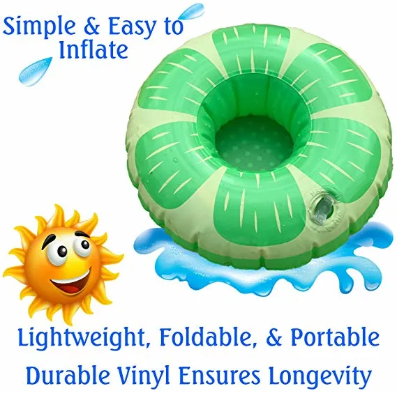 Wholesale PVC Inflatable Fruit Pool Float Cup Tray