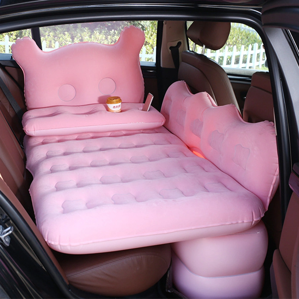Car Inflatable Bed, Inflatable Air Bed Back Seat SUV Car Rear Inflatable Mattress Children Gear Travel Bed Car Inflatable Cushion Bed Wyz13274