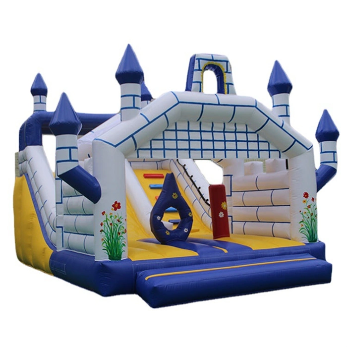 Big Inflatable Mushroom Fun City Amusement Park Bouncy Castle Toy with Slide for Kids Inflatable Tumpy Candy Castle Playhouse for Sale