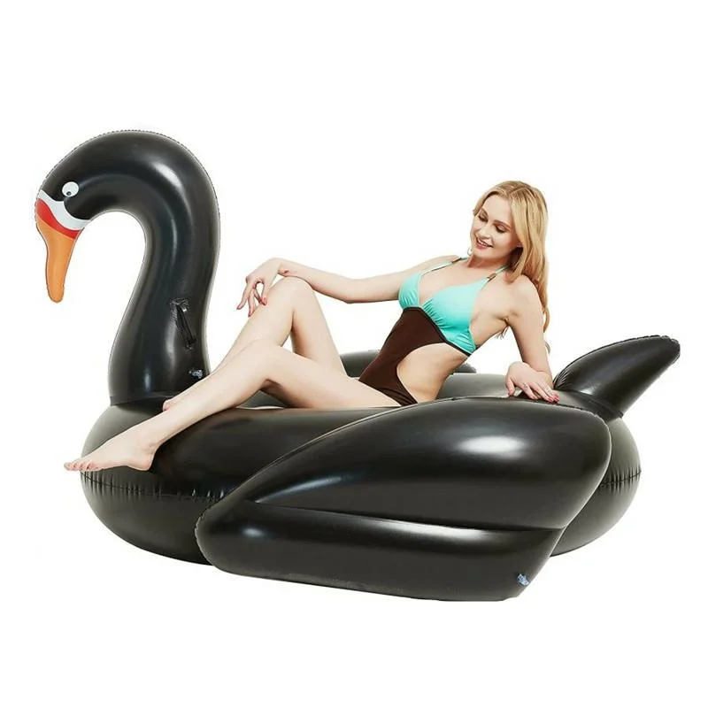 Inflatable Swan Pool Float Large Inflatable Product Colored Swan Inflatable Large Toys for Kids and Adults