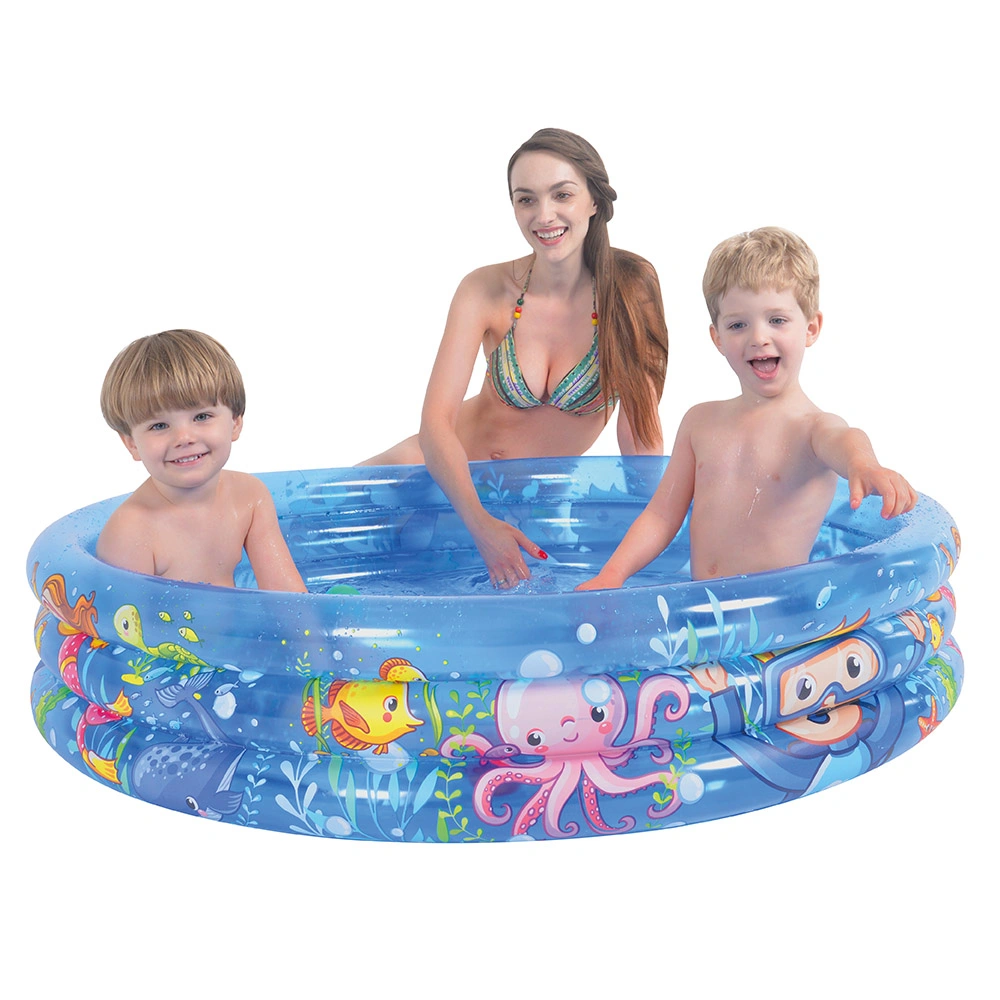 Inflatable Kiddie Pool Blow up Round Swimming Pool for Kids