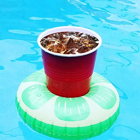 Wholesale PVC Inflatable Fruit Pool Float Cup Tray