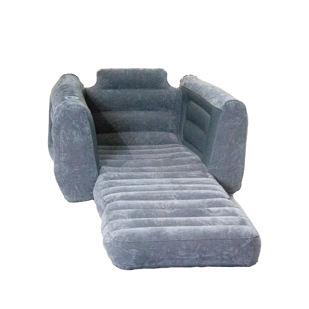 Luxury Flocking Lounger Blow up Couch Inflatable Air Sofa