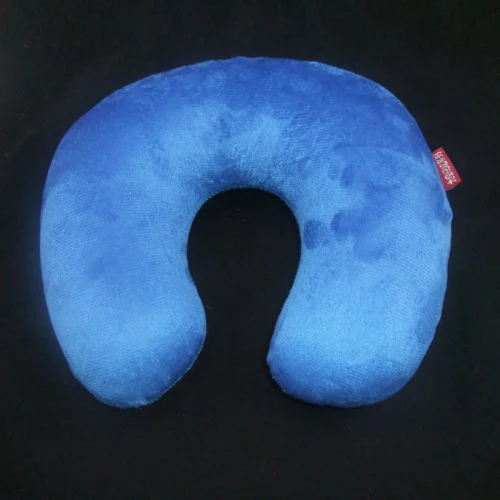 Custom Logo U Shaped Travel Pillow Car Air Flight Inflatable Pillows Neck Support Massage Pillow