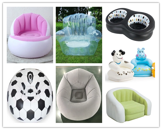 Inflatable Sofa with Flocking Surface Air Chair Lounge Sleeping Rest