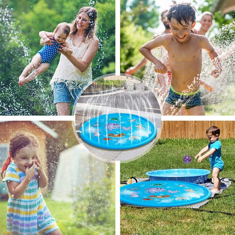 Outdoor Play Inflatable Splash Pads Water Toys Sprinkler Mat