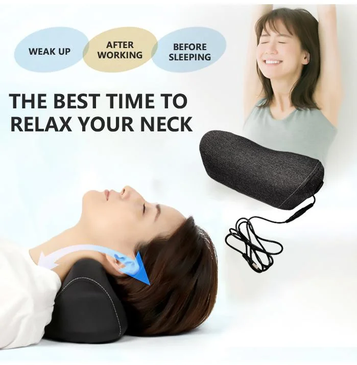 Air Bag Pressure Vibrating Heating Deep Tissue Kneading Travel Shiatsu Back, Neck and Shoulder Massage Pillow
