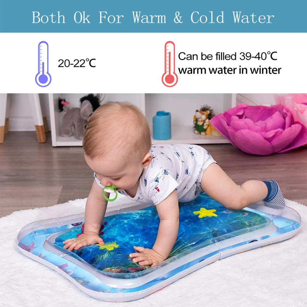Eco Friendly Water Toy Tummy Time Inflatable Baby Water Play Mat