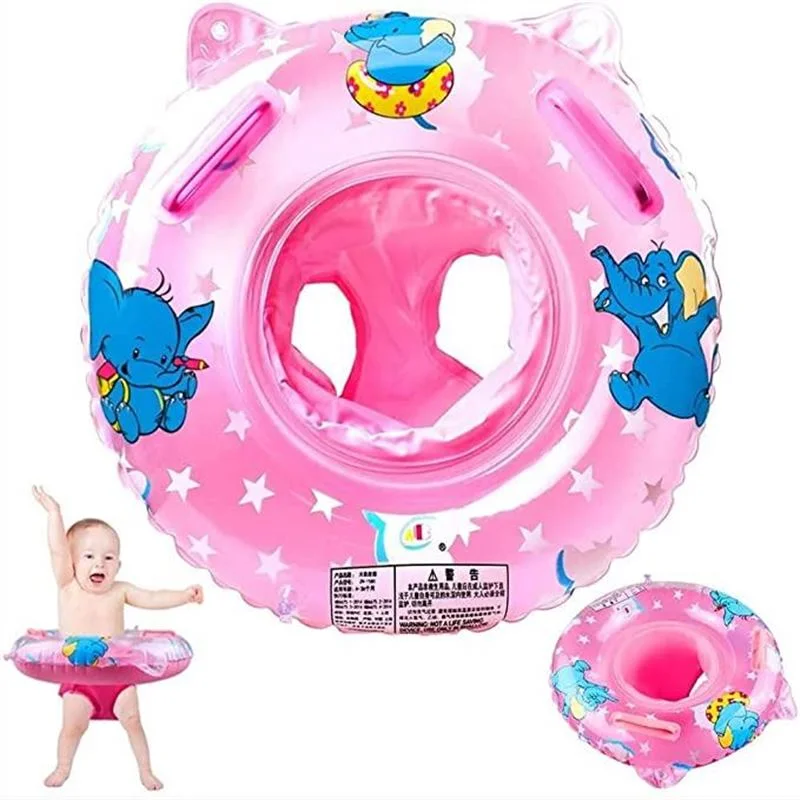 Inflatable Swimming Ring with Float Seat for 6 Months-6 Years Children