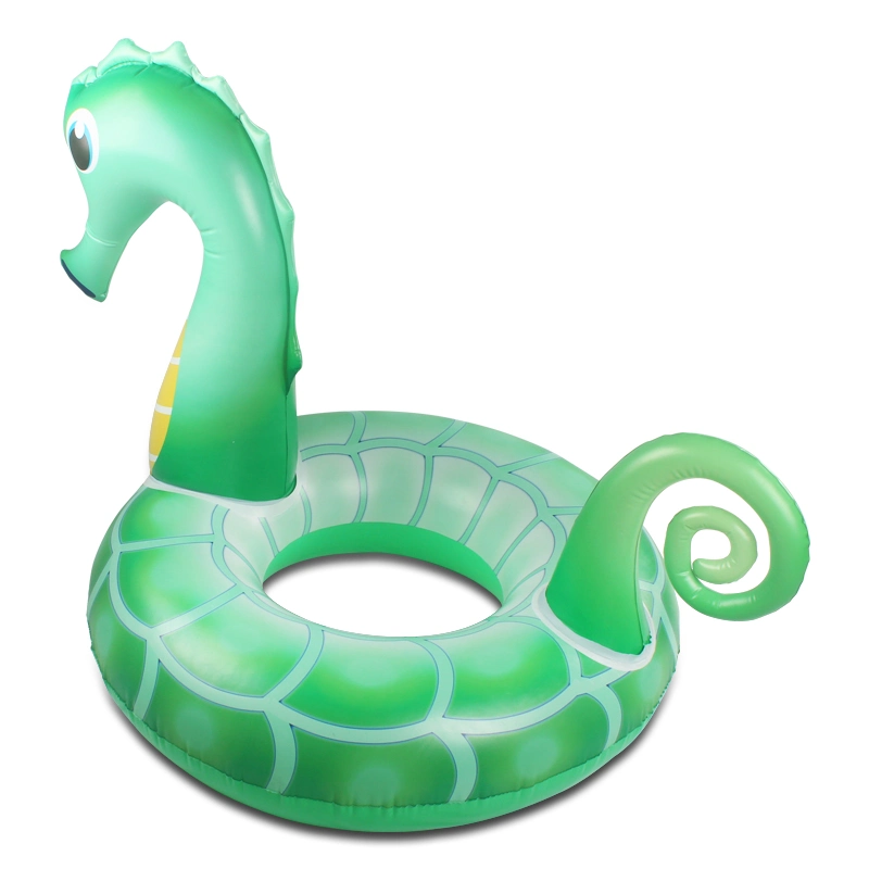 Water Sports High Quality Inflatable Tire Seahorse Swim Ring for Adults Inflatable Swimming Ring