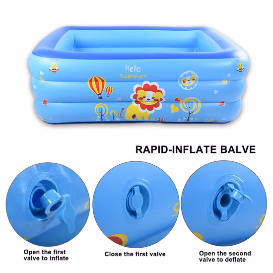 Creative New Outdoor PVC Inflatable Toy Spray Swimming Pool