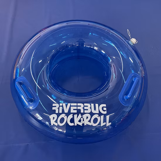 Transparent Duck Shaped Inflatable Swimming Ring for Kids