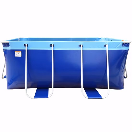 Dfaspo Above Ground Garden Outdoor Inflatable Round/ Square PVC Frame Swimming Pool Pot Jar Easy to Set with Filter and Ladder