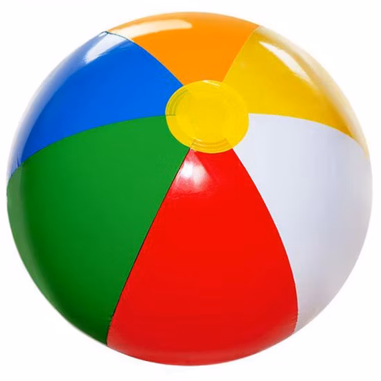 Inflatable Giant Colorful Beach Ball Large Three-Color Thickened PVC Water Volleyball Football Outdoor Party Kids Toys Bl15372