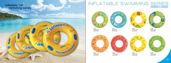 Summer Pool Floater Inflatable Swimming Rings with Customized Printing