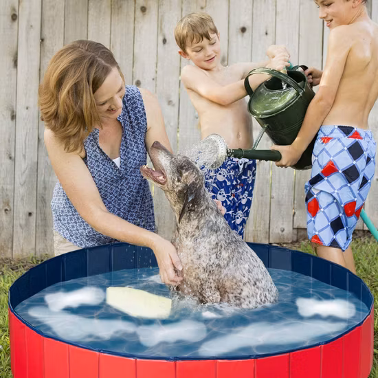 PVC Portable Pet Dog Bathing Tub Foldable Dog Pool
