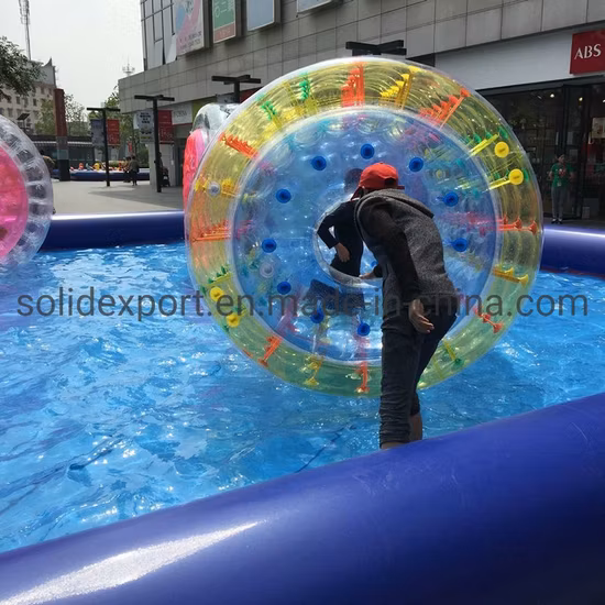 Manufacturer Sales Green PVC/TPU Inflatable Water Roller for Park